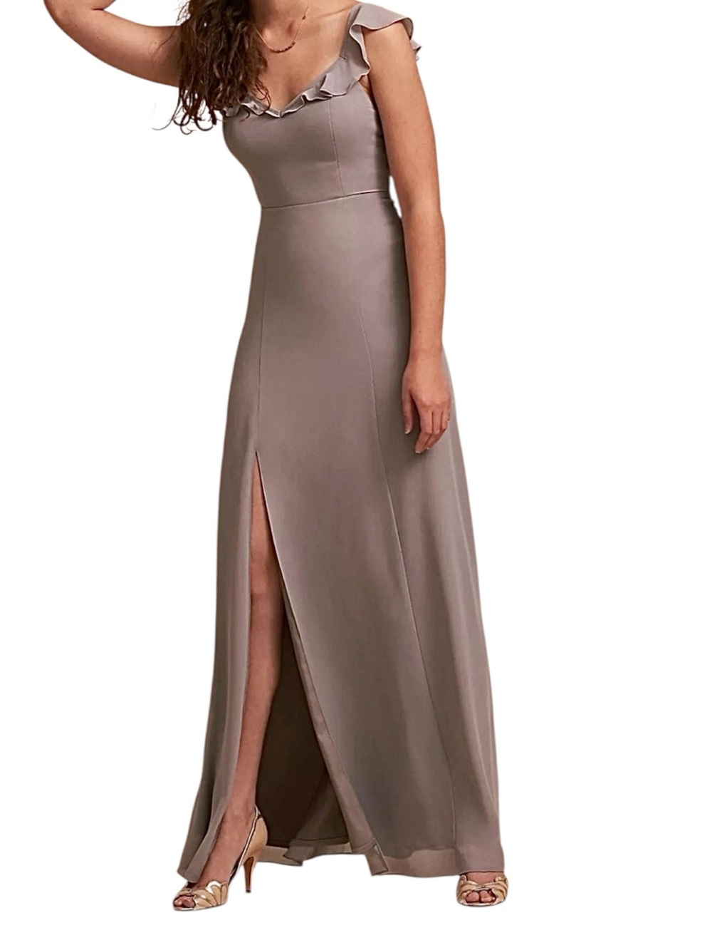 BHLDN Diana Dress in Gray Size M EUC